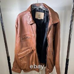 Vintage paolo gucci geniue leather jacket