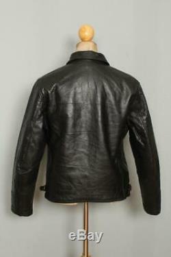 Vtg 1940s HERCULES Sears HORSEHIDE Leather Sports Motorcycle Jacket Medium