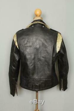 Vtg 1953 INDIAN RANGER Steerhide Leather Motorcycle Biker Jacket Medium