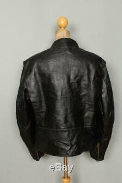 Vtg 1960s BUCO Cafe Racer Leather Motorcycle Jacket Size 44/46
