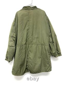 Vtg 1972 Military M65 Extreme Cold Weather Fishtail Army Field Jacket Parka 2XL