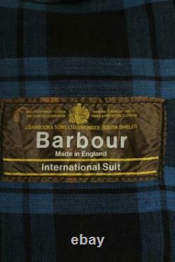 Vtg 1978 BARBOUR International Suit NATO Gold Label WAXED Jacket Medium