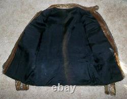 Vtg 50's-60's Brown HORSEHIDE Motorcycle CAFE RACER Leather JACKET Harley Patch