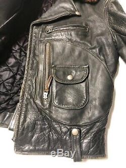 Vtg 50s 60s Buco Horsehide Motorcycle Jacket Size 38 D Pocket Small