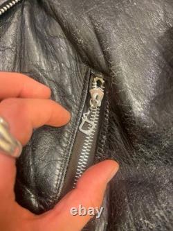 Vtg 50s 60s Mens M Grais Horsehide Leather Pocket Motorcycle Biker Jacket