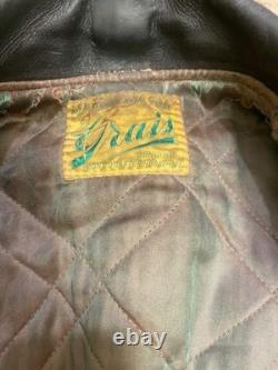 Vtg 50s 60s Mens M Grais Horsehide Leather Pocket Motorcycle Biker Jacket
