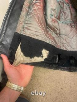 Vtg 50s 60s Mens M Grais Horsehide Leather Pocket Motorcycle Biker Jacket