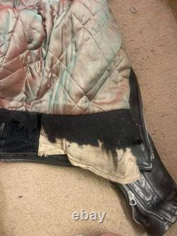 Vtg 50s 60s Mens M Grais Horsehide Leather Pocket Motorcycle Biker Jacket