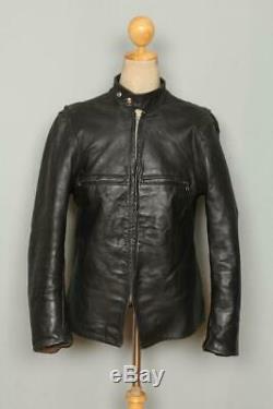 Vtg 50s BECK 666 Horsehide Leather Cafe Racer Motorcycle Jacket Medium