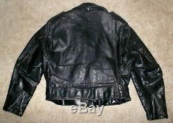 Vtg 60's SCHOTT Perfecto ONE STAR Steerhide LEATHER Motorcycle JACKET 46 XL USA