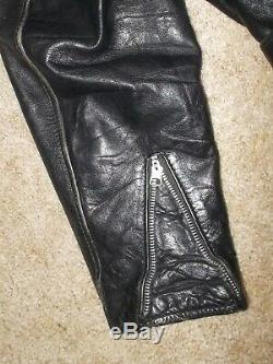 Vtg 60's SCHOTT Perfecto ONE STAR Steerhide LEATHER Motorcycle JACKET 46 XL USA