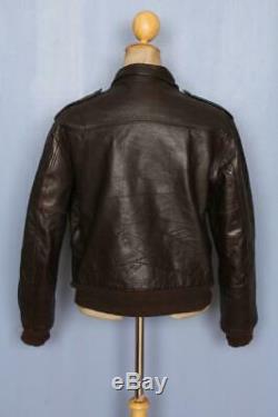 Vtg 60s SCHOTT PERFECTO Steerhide Leather Flight Motorcycle Jacket 42
