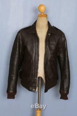Vtg 60s SCHOTT PERFECTO Steerhide Leather Flight Motorcycle Jacket 42