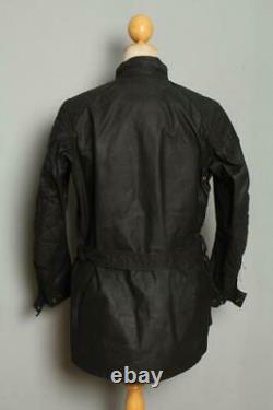 Vtg 70s BELSTAFF Trialmaster Professional Motorcycle WAXED Jacket S/M