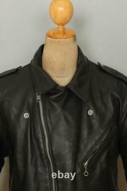 Vtg 70s SCHOTT PERFECTO 613'One Star' Leather Motorcycle Jacket 44/46