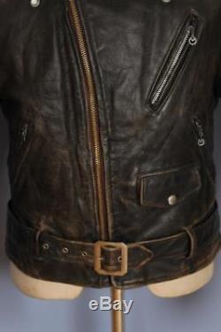 Vtg 70s SCHOTT PERFECTO'One Star' Leather Motorcycle Jacket Small/Medium