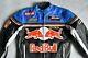 Vtg 80s RED BULL Leather Racing Team Motorcycle Jacket Alpinestars Shell L/XL