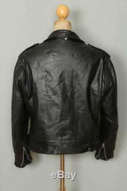 Vtg 80s SCHOTT PERFECTO 618/118 Leather Motorcycle Biker Jacket 42/44