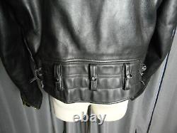 Vtg Al's Leather Jackets Ventura Ca CHP Highway Patrol Motorcycle Jacket 44L