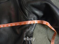 Vtg Al's Leather Jackets Ventura Ca CHP Highway Patrol Motorcycle Jacket 44L