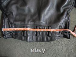 Vtg Al's Leather Jackets Ventura Ca CHP Highway Patrol Motorcycle Jacket 44L