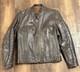 Vtg Brooks Brown Leather Cafe Racer Biker Motorcycle Jacket Mens Medium Cafe