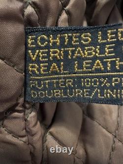 Vtg Distressed Hein Gericke Leather Motorcycle Jacket Multi Sleeve Length