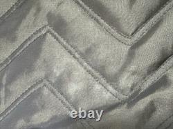 Vtg GAP Mens Black Leather Bomber Jacket Medium M Heavy Weight Quilted Lining