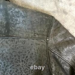 Vtg Johnson Leather Jacket M 42 Bomber Motorcycle San Francisco Distressed USA