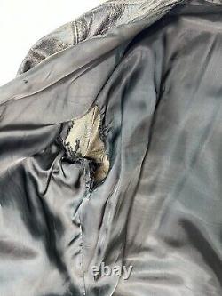 Vtg Kehoe Jacket 60s Steerhide Black Leather Jacket Motorcycle Racer 23 YKK