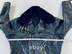 Vtg Langlitz Leathers Colombia Jacket Police Moto Horsehide 80s Mens Size M/L