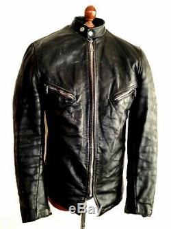 Vtg Leather 1950's SCHOTT PERFECTO CAFE RACER Motorcycle Biker Bike Jacket Coat