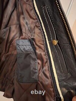 Vtg Milwaukee Leather Men's Motorcycle Distressed Triple Vented Jacket XL