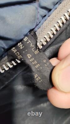 Vtg Police Leather Jacket Size 42