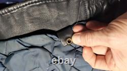 Vtg Police Leather Jacket Size 42