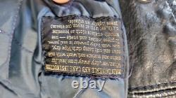 Vtg Police Leather Jacket Size 42
