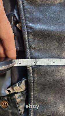 Vtg Police Leather Jacket Size 42