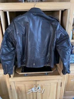 Vtg SCHOTT PERFECTO 115 Leather Motorcycle Jacket 46 X-Large