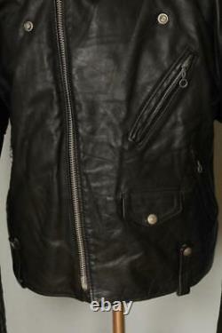 Vtg SCHOTT PERFECTO 125 Leather Motorcycle Jacket Size 46