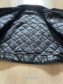 Vtg Schott 618 Perfecto Steerhide Leather Jacket Size 48