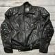 Vtg Street Legal Bermans Leather Cafe Racer Black Motorcycle Jacket Mens Size 38