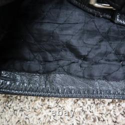 Vtg The Alley Chicago Leather Biker Motorcycle Jacket Size 44 23x23.5 Large