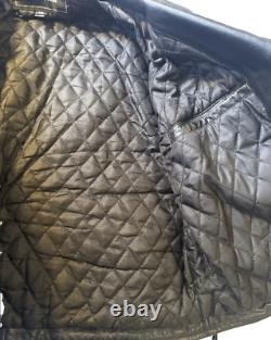 Vtg UNIK Motorcycle Biker Jacket Choppers'Til You Die Sz 40 Heavy Duty Leather