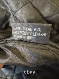 Vtg UNIK Motorcycle Biker Jacket Choppers'Til You Die Sz 40 Heavy Duty Leather