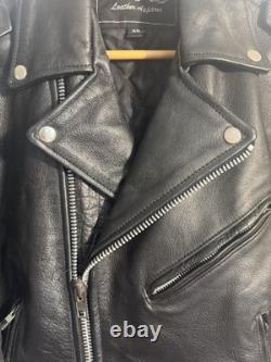 Vtg UNIK Motorcycle Biker Jacket Choppers'Til You Die Sz 40 Heavy Duty Leather