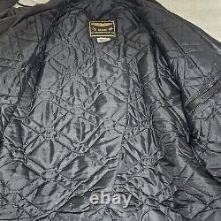 Vtg US Made Co Black Leather Motorcycle Biker Jacket Mens Sz 40 Read Description