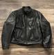 Vtg US Made Co Mens Leather Riding Jacket Sz 44 Made USA Biker Motorcycle READ