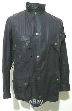 Vvintage Barbour Beacon Wax Motorcycle Jacket Steve Mcqueen Style Very Rare