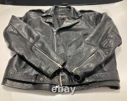 WILSONS CLASSIC LEATHER MOTORCYCLE JACKET M Med 6330.01 FMC THINSULATE GT PATINA