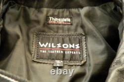 WILSON'S 80'S Motorcycle Jacket Thinsulate Heavy- Preowned- FrE Ship